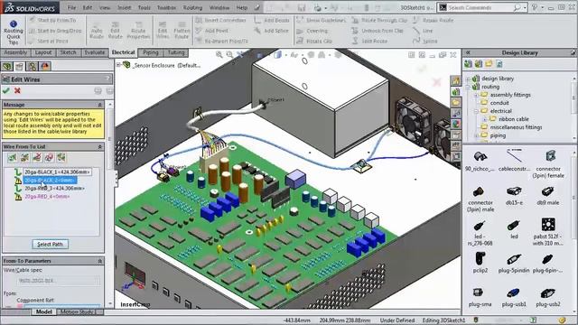 SolidWorks Electrical Routing Demo by Cimquest смотреть онлайн