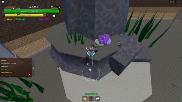 How To Solve Sea Puzzle in King Legacy | Sea 3 Puzzle Quest | Third Sea