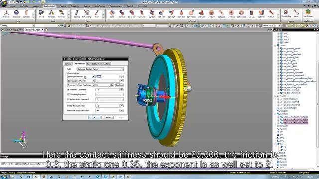 RecurDyn Tutorial (Clutch) Part 3 (English subtitle) смотреть онлайн