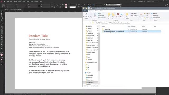 InDesign Basics - Installing fonts from outside sources смотреть онлайн