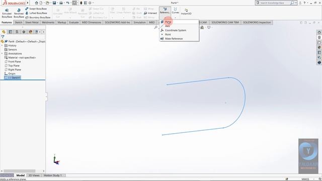 3. Loft and Swept commands & Reference Geometries | SolidWorks Training смотреть онлайн