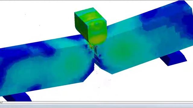 Ansys Explicit Dynamics ( Autodyn ) - V - Çentikli Çarpma Testi Simülasyonu смотреть онлайн