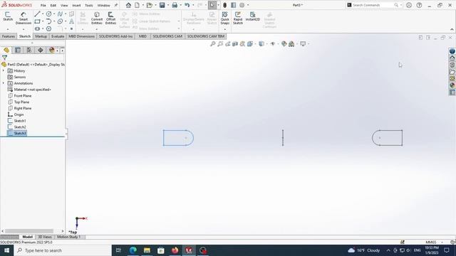 How to model a Cabinet Door Handle in SOLIDWORKS смотреть онлайн
