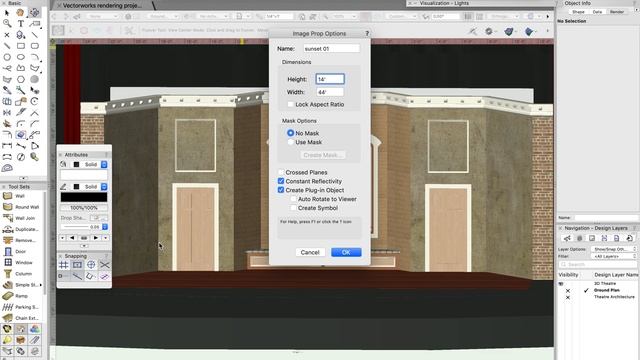 Vectorworks Rendering - Part 2 - adding image props смотреть онлайн