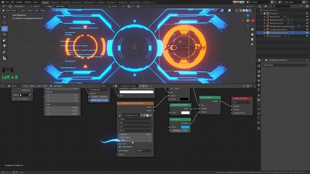 IRONMAN HUD VFX using Procedural nodes in Blender EEVEE │ Blender VFX Tutorial смотреть онлайн