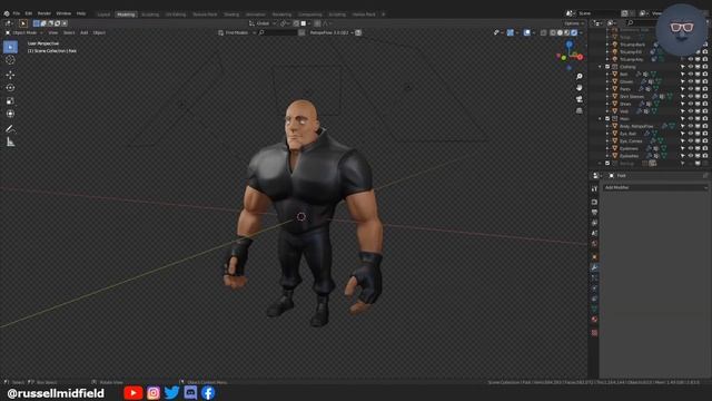 Blender 2.8 Character Modeling Walkthrough Tutorial - Part 5: UV Unwrapping смотреть онлайн