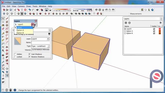 SketchUp - How to use the Layers Toolbar смотреть онлайн