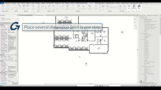 PowerPack for Revit - Automate Dimension Lines Creation смотреть онлайн