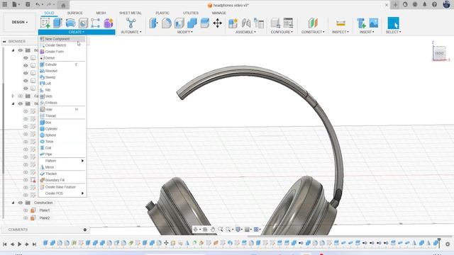 Fusion 360 Tutorial: Headphones смотреть онлайн
