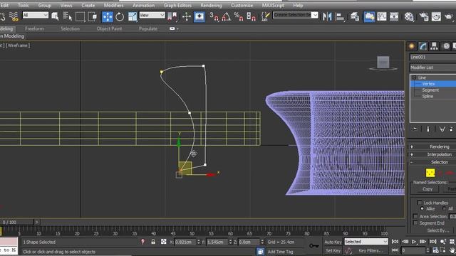 Lathe - Loft - 3D max 2D & 3D shapes смотреть онлайн