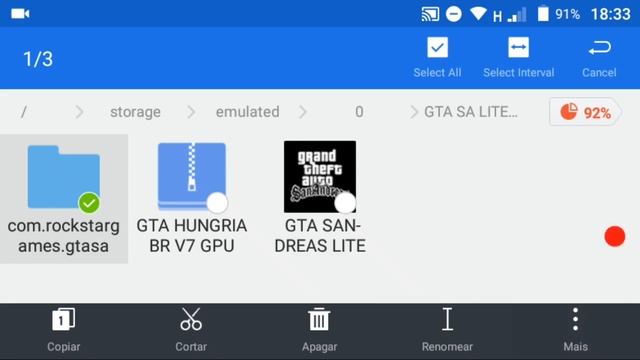 SAIU GTA SA LITE BRASIL GPU ADRENO/MALI/POWER VR/ DOWNLOAD TODOS ANDROID 8.1 PARA BAIXO COM CLEO MO