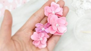 Легкие и быстрые цветы из фоамирана (без дыроколов ) своими руками.  Фоамиран ИДЕИ DIY