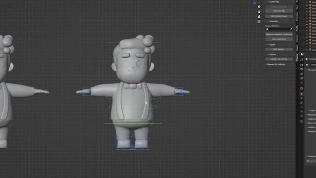 (Beginner Blender Tutorial)Automatically create a cartoon character rig with Mixamo and Blender смотреть онлайн