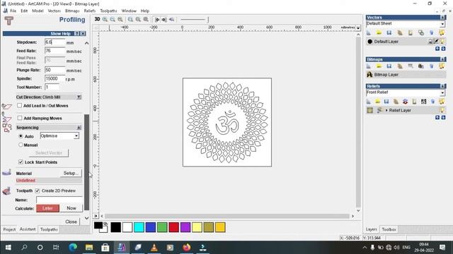 HOW TO MAKE A PROGRAM IN ARTCAM (G-CODE TAP FILE) смотреть онлайн