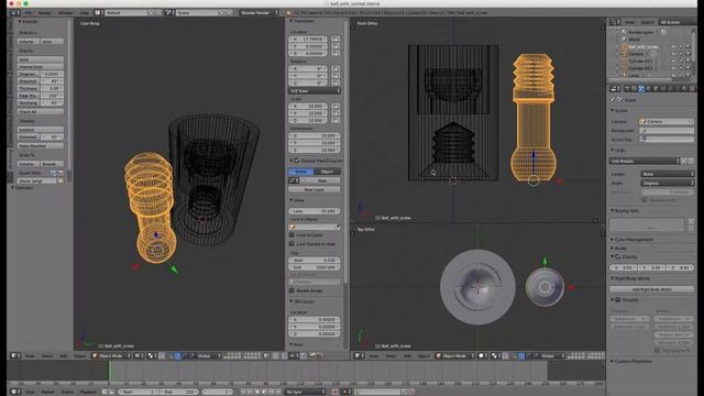 3D printed ball and socked connected spine bones made with blender and printed on Prusa i3 MK3S смотреть онлайн
