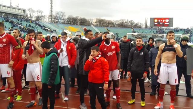 Сектор "Г" полудя заедно с футболистите на ЦСКА след победата над Левски смотреть онлайн