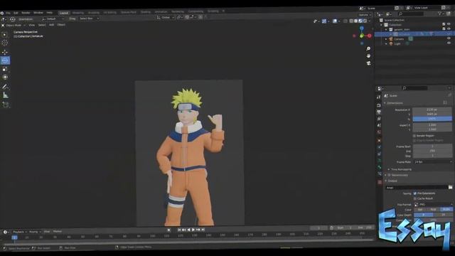 [Blender/SpeedRender] Uzumaki Naruto #1 смотреть онлайн