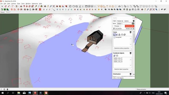 Vray Next Sketchup Modeling and Rendering forest house смотреть онлайн
