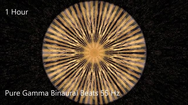 Pure Gamma Binaural beats 55 Hz [1 Hour] смотреть онлайн