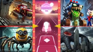 Экскаватор Маккуина 🆚 Монстр-полицейская машина 🆚 Монстр-паук-миньон 🆚 ГОЛОДНАЯ ЗВЕЗДА -Прыгай по