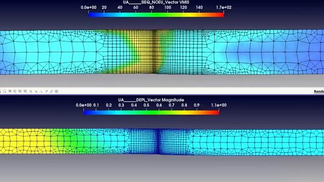 Welding distortion simulation 2D in Code_Aster смотреть онлайн