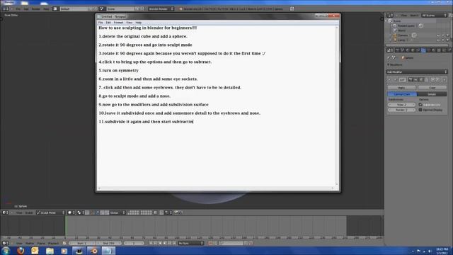 blender beginners sculpting tutorial (1080p) смотреть онлайн
