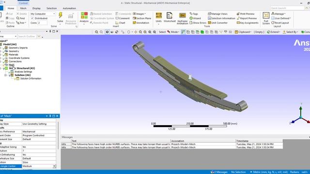 Guide to simulating leaf spring suspension on ANSYS software смотреть онлайн