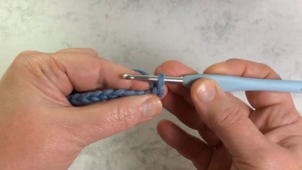 Цепочка из воздушных петель, столбик без накида #2. Foundation Crochet Chain, Single Crochet Stitch