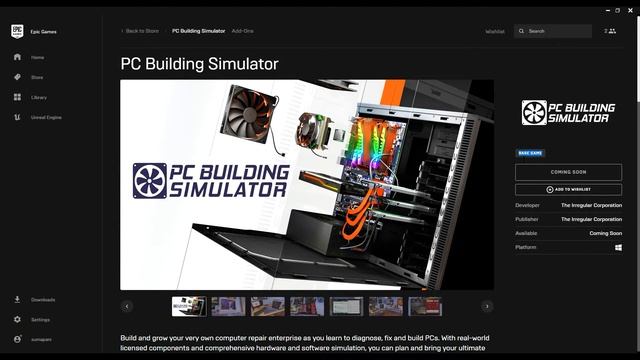 PC Building Simulator PC Game Free Download #epicgamesstore #Steam #Unity #simulation #strategy