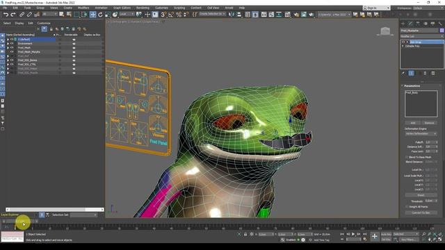 MS3D | 3dsMax | Mustache with SkinWrap & Flex смотреть онлайн