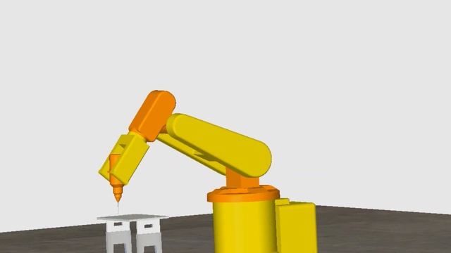 Industrial drilling manipulator motion study in SolidWorks смотреть онлайн