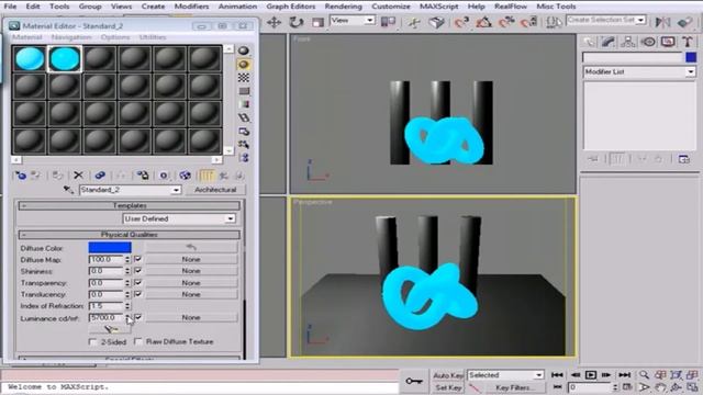 Glow effects Emissive in 3d objects in 3ds max смотреть онлайн