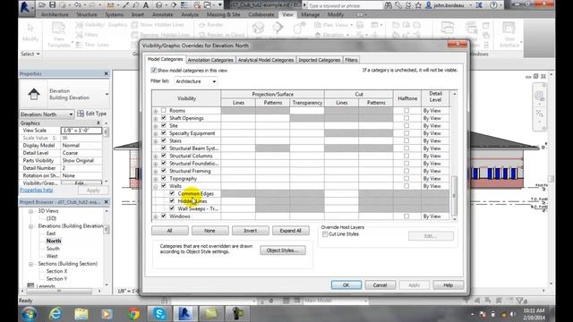 Revit 06-27 Visibility Graphic Overrides of an Element Category смотреть онлайн