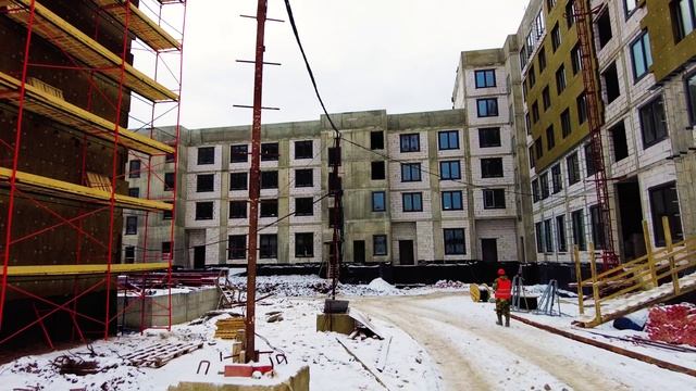 ЖК «Аникеевский» — съёмка с воздуха февраль 2025 смотреть онлайн