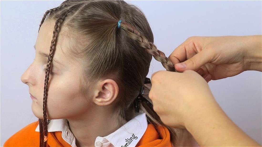 Прическа для школы / быстрая прическа для девочек смотреть онлайн