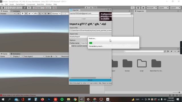 How to import gltf , glb , .zip file in unity. Sketchfab to unity import. смотреть онлайн