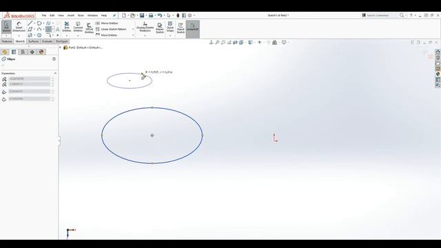 SOLIDWORKS Part-24 How to Draw an Ellipse смотреть онлайн