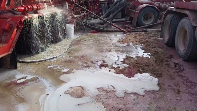 Halliburton Blender overflow with acid