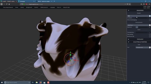 SculptGL -- Amazing Free Open Source WebGL Sculpting App смотреть онлайн