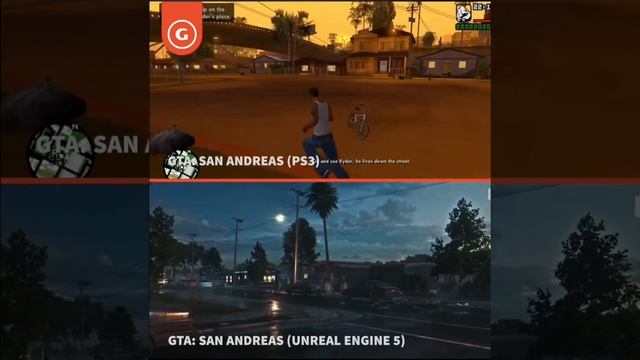 GTA:SANANDREAS🤘🤘🤘Unreal Engine 5 graphics are insane 🔥 😳 смотреть онлайн