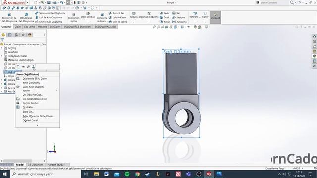 Solidworks Basic Example #4 смотреть онлайн