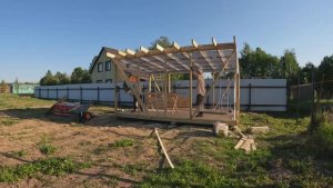 Беседка. Утепление стен