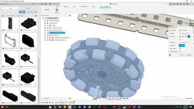 VEX Fusion 360 CAD Tutorial Video смотреть онлайн