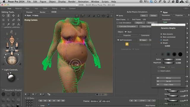 Poser 10 - Poser Pro 2014 Tutorial | Softbody Dynamics With Humans - Part 2 смотреть онлайн