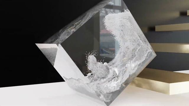 Blender fluid simulation Water Cube flip fluids Rigid body fluid simulation смотреть онлайн