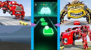 Пожиратель Молний Маккуин и всех друзей в мегамиксе. 🆚 Паук Томас 🆚 Пожиратель автобусов 🆚 Пожира