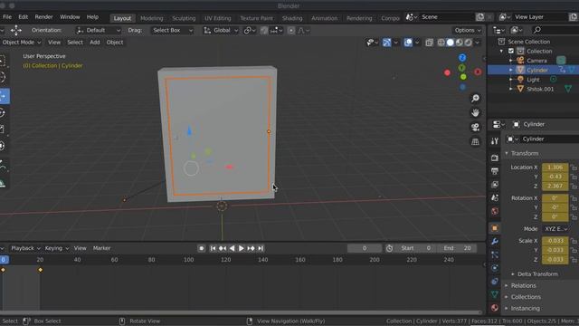 Open & Close animation without rigging in Blender смотреть онлайн