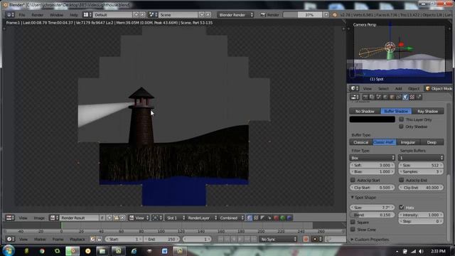 Blender Basics Ch 7_Lighthouse Scene Lighting смотреть онлайн