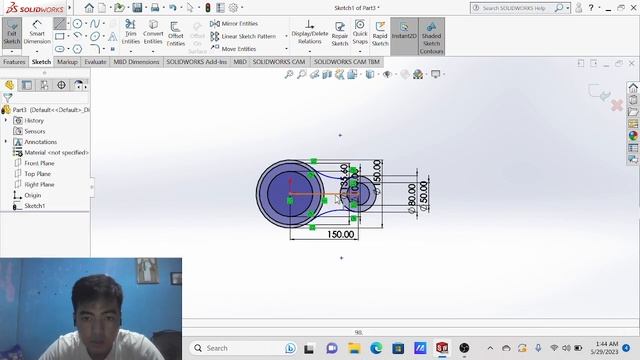EXERCISE 15 SOLIDWORKS смотреть онлайн