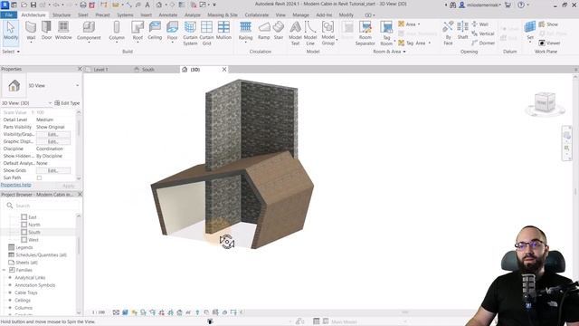 Modern Cabin in Revit Tutorial смотреть онлайн